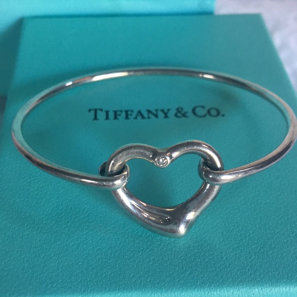 Tiffany & Co. Elsa Peretti Open Heart Diamond Cuff